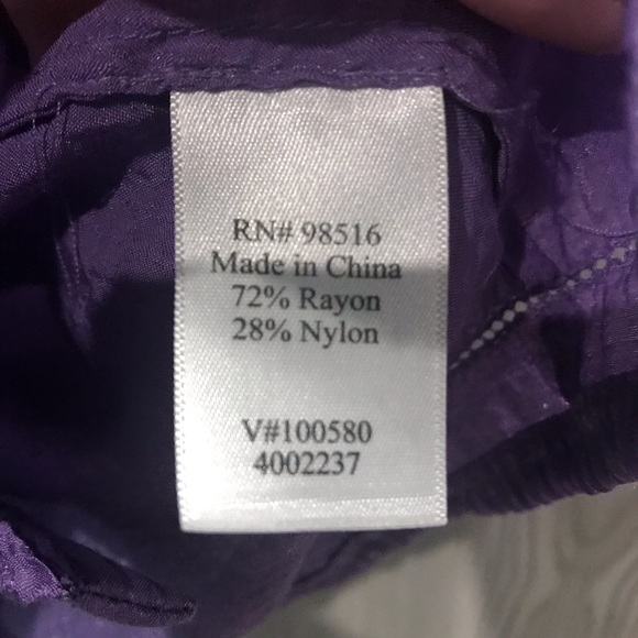 Women’s Coldwater Creek   Blouse Purple M - Picture 6 of 7